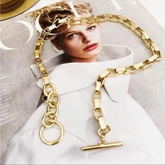 New 18k Chunky Gold Chain Necklace, nice Necklace, cute Necklace - Picture 6 of 6